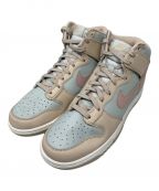 NIKEナイキ）の古着「NIKE Women's Dunk High スニーカー」｜ベージュ×ブルー