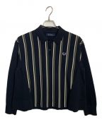 FRED PERRYフレッドペリー）の古着「FRED PERRY ポロシャツ」｜ブラック×ホワイト