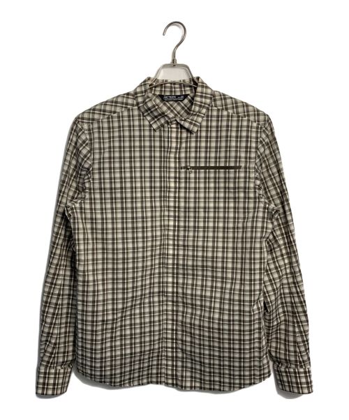 ARC'TERYX（アークテリクス）ARC'TERYX (アークテリクス) ARC'TERYX KASLO SHIRT LS シャツ ホワイト×ブラウン サイズ:Sの古着・服飾アイテム