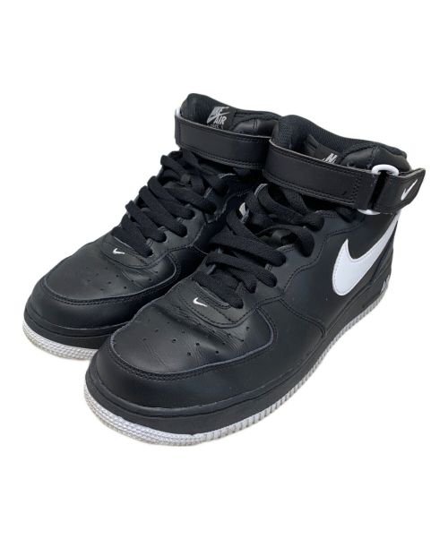 NIKE（ナイキ）NIKE (ナイキ) NIKE AIR FORCE 1 MID 07 スニーカー ブラック×ホワイト サイズ:27.5cmの古着・服飾アイテム