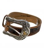 TONY LAMAトニーラマ）の古着「TONY LAMA WESTERLY RIDE BELT ベルト」｜ブラウン