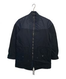 DIESEL Black Gold（ディーゼル ブラック ゴールド）の古着「DIESEL BLACK GOLD JESSY コート」｜ブラック×ネイビー