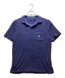 POLO RALPH LAUREN（ポロ・ラルフローレン）の古着「パイルポロシャツ」｜ブルー