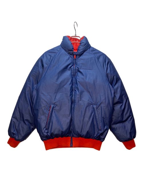 MONCLER（モンクレール）MONCLER (モンクレール) リバーシブルダウンジャケット ブルー×レッド サイズ:胸囲94 身長170の古着・服飾アイテム