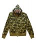 A BATHING APE（アベイシングエイプ）の古着「ジップパーカー」｜グリーン