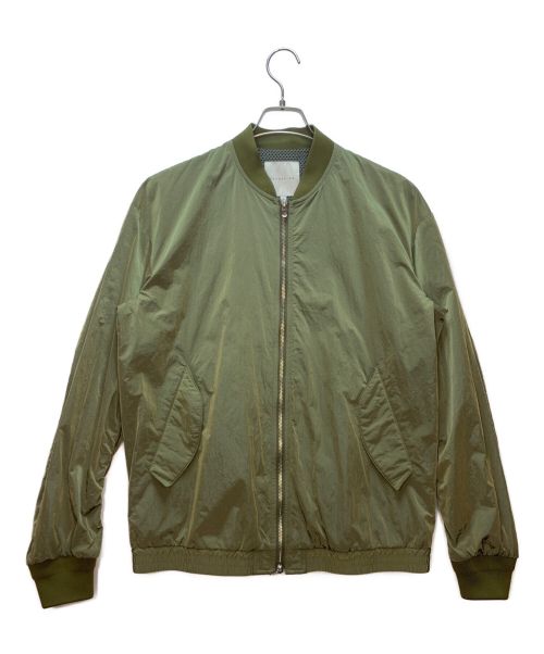 ESTNATION（エストネーション）ESTNATION (エストネーション) ナイロンMA-1ジャケット グリーン サイズ:Lの古着・服飾アイテム