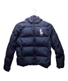 POLO RALPH LAUREN（ポロ・ラルフローレン）の古着「ダウンジャケット」｜ネイビー×ホワイト