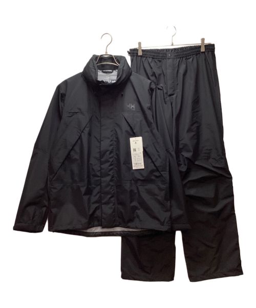 HELLY HANSEN（ヘリーハンセン）HELLY HANSEN (ヘリーハンセン) セットアップレインスーツ ブラック サイズ:Lの古着・服飾アイテム