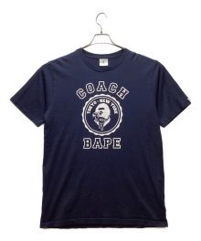 COACH×BAPE BY A BATHING APE（コーチ×ベイプバイアベイシングエイプ）の古着「プリントTシャツ」｜ネイビー