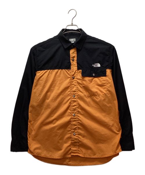 THE NORTH FACE（ザ ノース フェイス）THE NORTH FACE (ザ ノース フェイス) ロングスリーブヌプシシャツ オレンジ サイズ:Mの古着・服飾アイテム