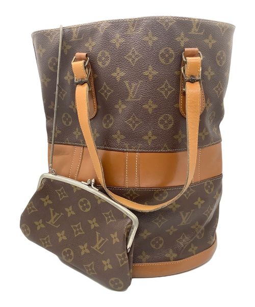 LOUIS VUITTON（ルイ ヴィトン）LOUIS VUITTON (ルイ ヴィトン) バケットPM(紙タグ) ブラウンの古着・服飾アイテム