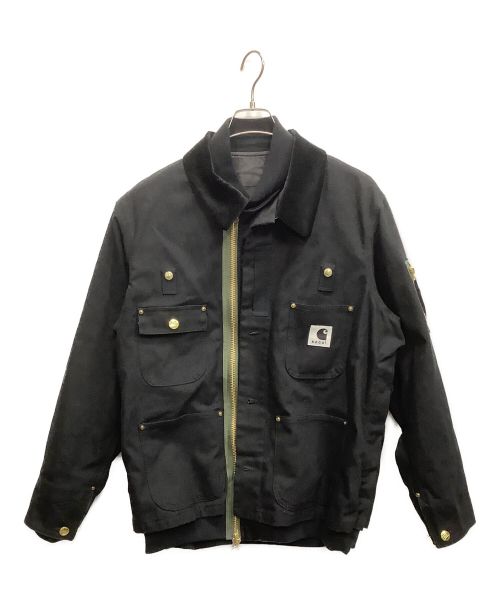 sacai（サカイ）sacai (サカイ) CarHartt (カーハート) CanvasxMA-1 JK Michigan ブラック サイズ:1の古着・服飾アイテム