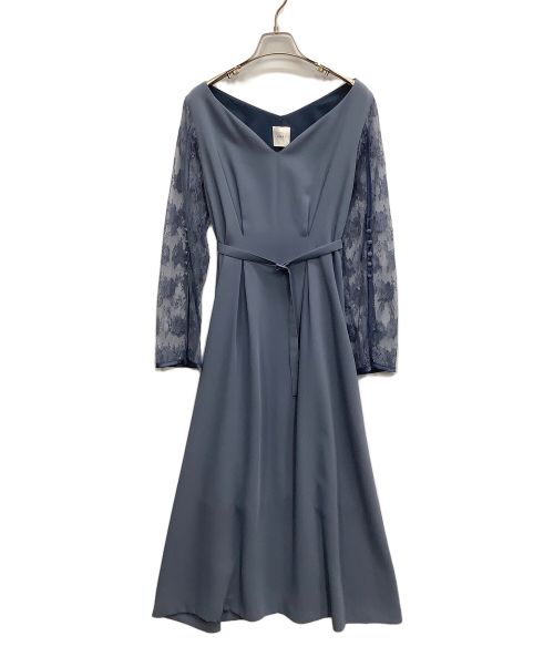 Ameri（アメリ）Ameri (アメリ) LACE SLEEVE REFINED DRESS サックスブルー サイズ:未記載の古着・服飾アイテム