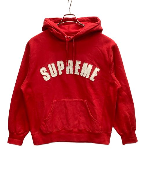 SUPREME（シュプリーム）SUPREME (シュプリーム) パールロゴフードパーカー レッド サイズ:MEDIUMの古着・服飾アイテム