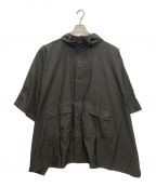 Traditional Weatherwearトラディショナルウェザーウェア）の古着「パッカブル ポンチョレインコート」｜ブラック