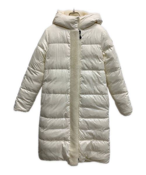 MONCLER（モンクレール）MONCLER (モンクレール) リバーシブルダウンコート ホワイト サイズ:14anni 164cmの古着・服飾アイテム