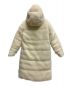 中古・古着 MONCLER (モンクレール) リバーシブルダウンコート ホワイト サイズ:14anni 164cm：100000円