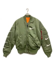 NIKE×ALPHA INDUSTRIES（ナイキ×アルファインダストリーズ）の古着「MA-1ジャケット」｜グリーン