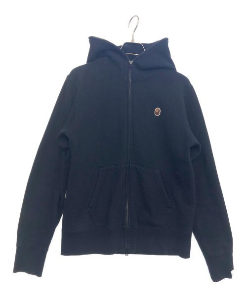 A BATHING APE（アベイシングエイプ）A BATHING APE (アベイシングエイプ) ジップパーカー ブラック サイズ:Mの古着・服飾アイテム