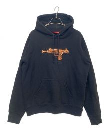 SUPREME（シュプリーム）の古着「銃エンブロイダリープルオーバーパーカー」｜ブラック