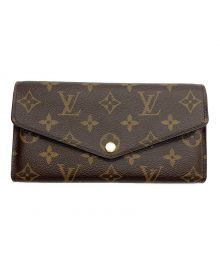 LOUIS VUITTON（ルイ ヴィトン）の古着「長財布 ポルトフォイユ・サラ イニシャル入り」｜ブラウン