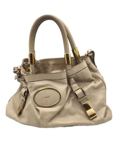 【中古・古着通販】Chloe (クロエ) ハンドバッグ Chloe ベージュ