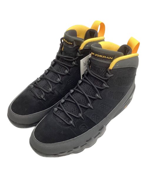 NIKE（ナイキ）NIKE (ナイキ) AIR JORDAN9 RETRO University Gold ブラック×イエロー サイズ:27.5cm 未使用品の古着・服飾アイテム