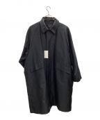 ANITYAアニティア）の古着「Silk balmacaan coat」｜ブラック