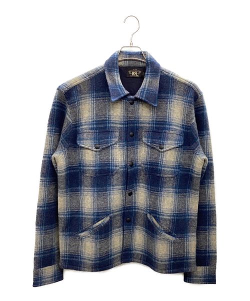 RRL（ダブルアールエル）RRL (ダブルアールエル) ワークシャツ ブルー サイズ:M 未使用品の古着・服飾アイテム