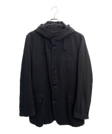 Yohji Yamamoto pour homme（ヨウジヤマモト プールオム）の古着「フーデッドコート」｜ブラック