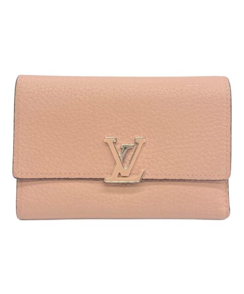 LOUIS VUITTON（ルイ ヴィトン）LOUIS VUITTON (ルイ ヴィトン) LOUIS VUITTON(ルイ ヴィトン) 3つ折り財布 トリヨン ポルトフォイユ カプシーヌ コンパクト ピンクの古着・服飾アイテム