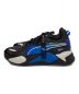 PUMA (プーマ) PlayStation (プレイステーション)  PUMA x PlayStation RS-X スニーカー ブルー×ブラック サイズ:26：11000円