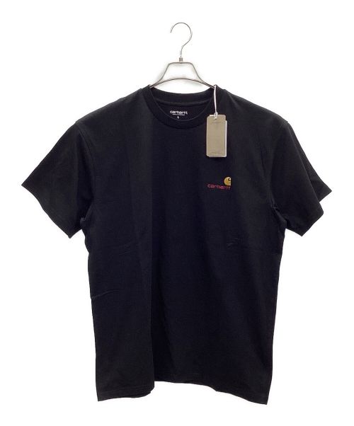 CarHartt（カーハート）CarHartt (カーハート) S/S AMERICAN SCRIPT T-SHIRT（ショートスリーブアメリカンスクリプトTシャツ） ブラック サイズ:L 未使用品の古着・服飾アイテム