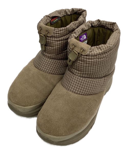 THE NORTHFACE PURPLELABEL（ザ・ノースフェイス パープルレーベル）THE NORTHFACE PURPLELABEL (ザ・ノースフェイス パープルレーベル) Nuptse Bootie WP Leather ブラウン サイズ:26.0の古着・服飾アイテム