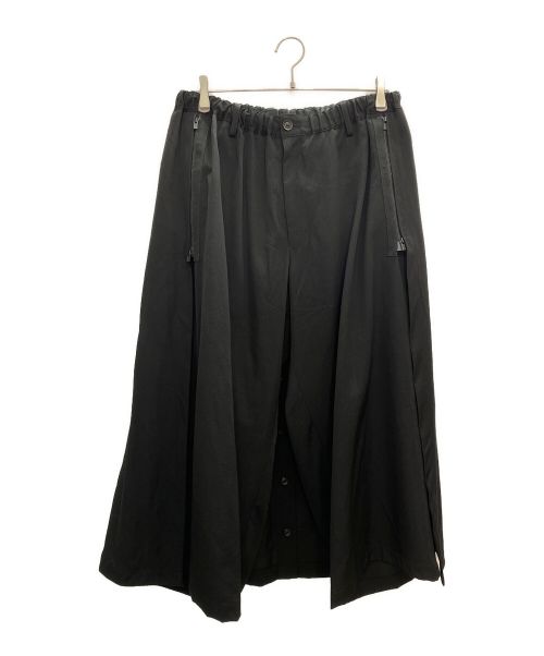 YOHJI YAMAMOTO（ヨウジヤマモト）YOHJI YAMAMOTO (ヨウジヤマモト) パンツ GABARDINE FASTENER HAKAMA PANTS ブラック サイズ:3の古着・服飾アイテム