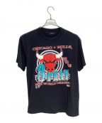 ヴィンテージTシャツヴィンテージTシャツ）の古着「Chicago Bulls 91 92 93 Seasons 3PEAT Tシャツ」｜ブラック