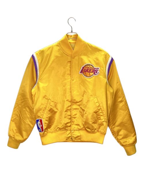 STARTER（スターター）STARTER (スターター) NBA LAKERSスタジャン イエロー サイズ:Lの古着・服飾アイテム