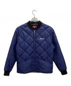 SUPREMEシュプリーム）の古着「Quit Your Job Quilted Work Jacket」｜ネイビー