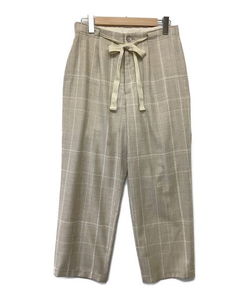 中古・古着通販】amachi (アマチ) Random Grid Pajama Pants ベージュ