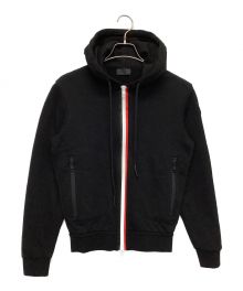 MONCLER（モンクレール）の古着「MAGLIA CARDIGAN スウェットジップアップパーカー」｜ブラック