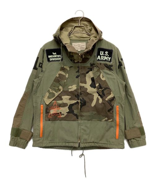 AVIREX（アヴィレックス）AVIREX (アヴィレックス) REPAIR ARMY PARKA カーキ サイズ:Mの古着・服飾アイテム