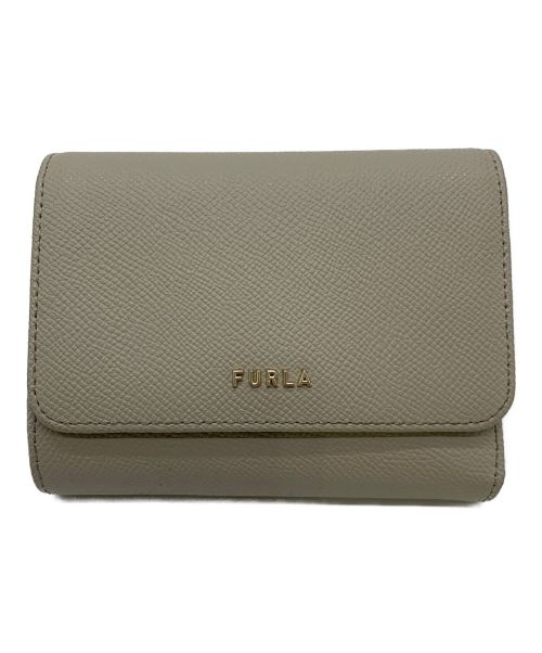 FURLA（フルラ）FURLA (フルラ) CLASSIC S TRI-FOLD ベージュの古着・服飾アイテム