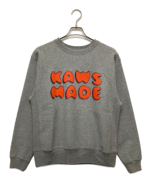 HUMAN MADE（ヒューマンメイド）HUMAN MADE (ヒューマンメイド) クルーネックスウェット グレー サイズ:Mの古着・服飾アイテム