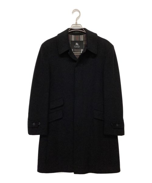 BURBERRY BLACK LABEL（バーバリーブラックレーベル）BURBERRY BLACK LABEL (バーバリーブラックレーベル) カシミヤコート ブラック サイズ:Lの古着・服飾アイテム