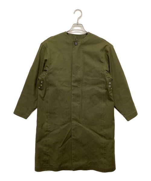 MACKINTOSH（マッキントッシュ）MACKINTOSH (マッキントッシュ) HYKE (ハイク) ライナー付ノーカラーコート カーキ サイズ:1の古着・服飾アイテム