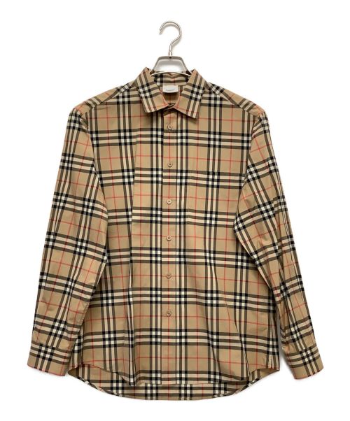 BURBERRY LONDON（バーバリーロンドン）BURBERRY LONDON (バーバリー ロンドン) ノバチェックシャツ ベージュ サイズ:Lの古着・服飾アイテム