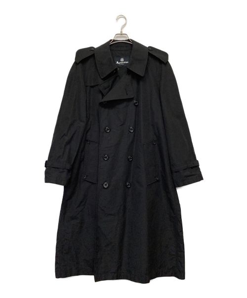 Aquascutum（アクアスキュータム）Aquascutum (アクアスキュータム) トレンチコート ブラック サイズ:40の古着・服飾アイテム