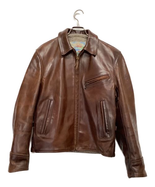 Aero LEATHER（エアロレザー）Aero LEATHER (エアロレザー) レザージャケット ブラウン サイズ:36の古着・服飾アイテム