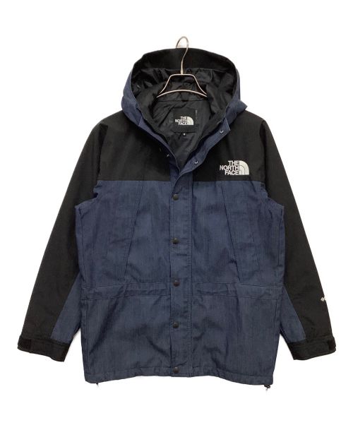 THE NORTH FACE（ザ ノース フェイス）THE NORTH FACE (ザ ノース フェイス) Mountain Light Denim Jacket ブラック×インディゴ サイズ:Sの古着・服飾アイテム