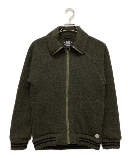 NIGEL CABOURN（ナイジェルケーボン）NIGEL CABOURN (ナイジェルケーボン) ニットジャケット オリーブ サイズ:Sの古着・服飾アイテム